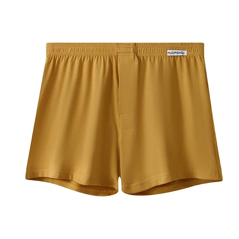 Herrenhöschen, Baumwolle, lockere Boxershorts, weiche, feuchtigkeitsableitende Jersey-Unterwäsche, Übergröße, Lounge, Sommer, Stretch, Schlaf, Pfeilhose