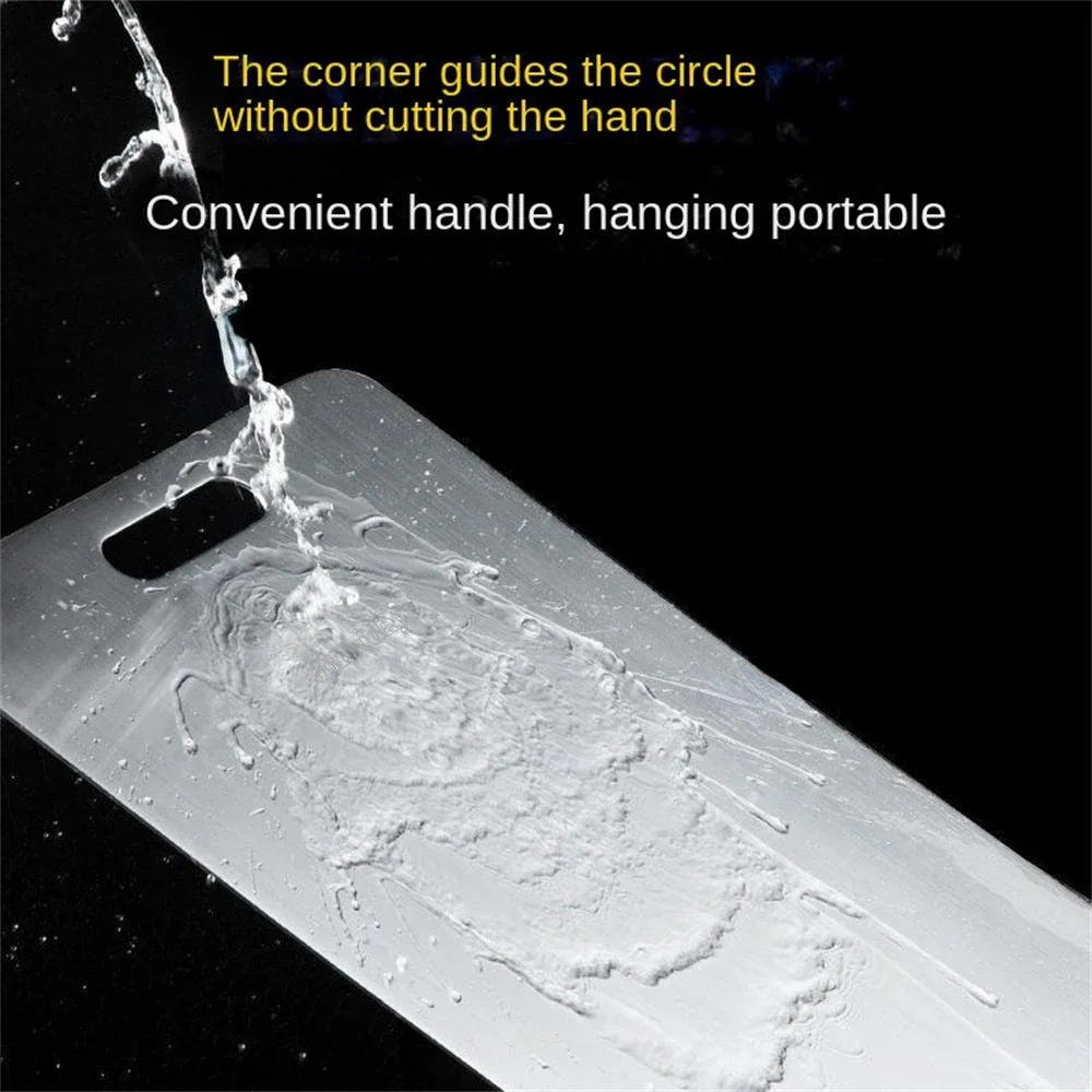 316 Stainless Steel Panel and Chopping Board Kitchen Household Thickened Double Sided Cutting Board Block Kneading Dough Board.