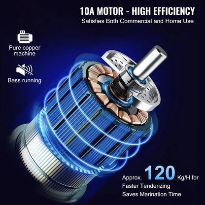 SucceBuy 17inch 54 Blades Commercial Meat Tenderizer 450W Electric Meat Tenderizer Machine for Pork Chicken Fish.