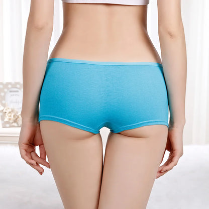 Panties cotton boxer women underwear Safety female panty print lingerie ladies girls intimate woman 5 Pcs/Lot.