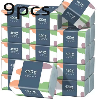 1-12 Packs Wholesale Eco Friendly Portable No Fluorescent Virgin Wooden Pulp Tissue Soft Comfortable 5 Ply Facial Tissue Paper.