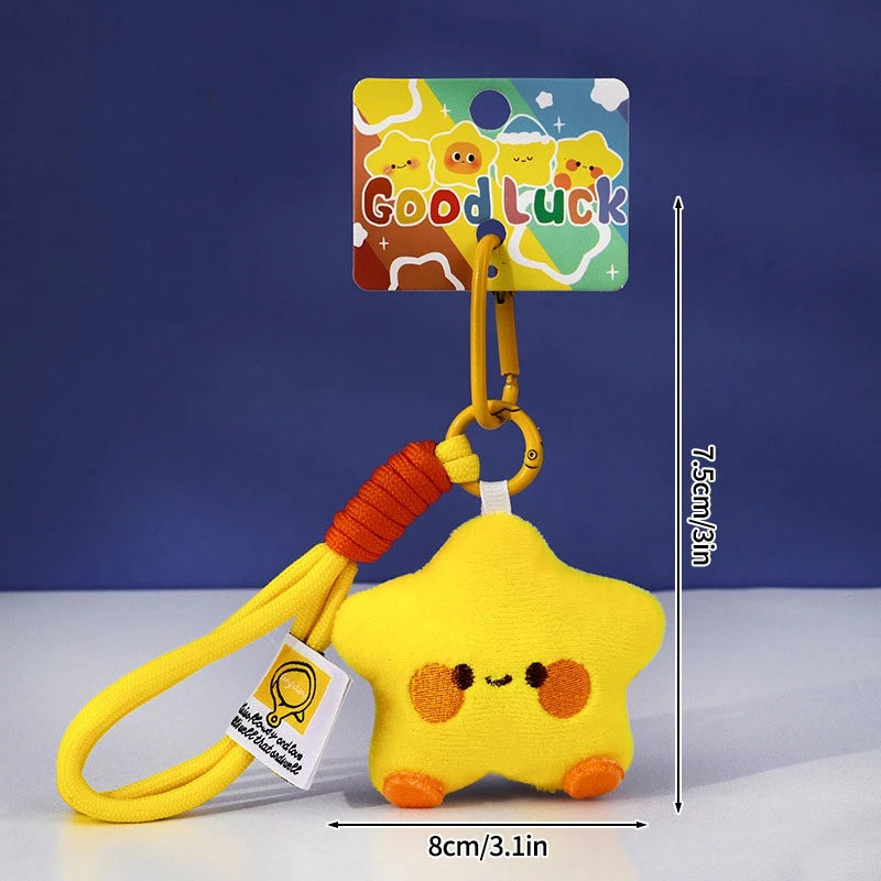 Stern-Schlüsselanhänger für Taschen, Partygeschenke, Geschenke, Cartoon-Stern-Schlüsselanhänger, Zubehör, Weihnachtsdekoration, 2025, Neujahrsgeschenke.