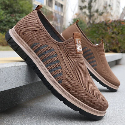 Men's Casual Sneakers Spring Summer Breathable Mesh Lightweight Soft Sole Antimicrobial Free Shipping Shoes.