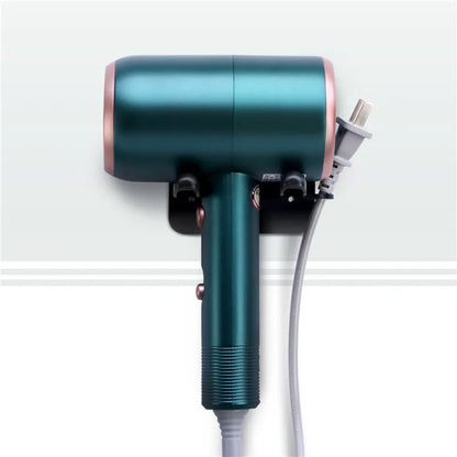 Haartrockner-Halter, Gebläse-Organizer, selbstklebend, zur Wandmontage, nagelfrei, ohne Bohren, Edelstahl-Spiralständer, Aufbewahrung für Badezimmer