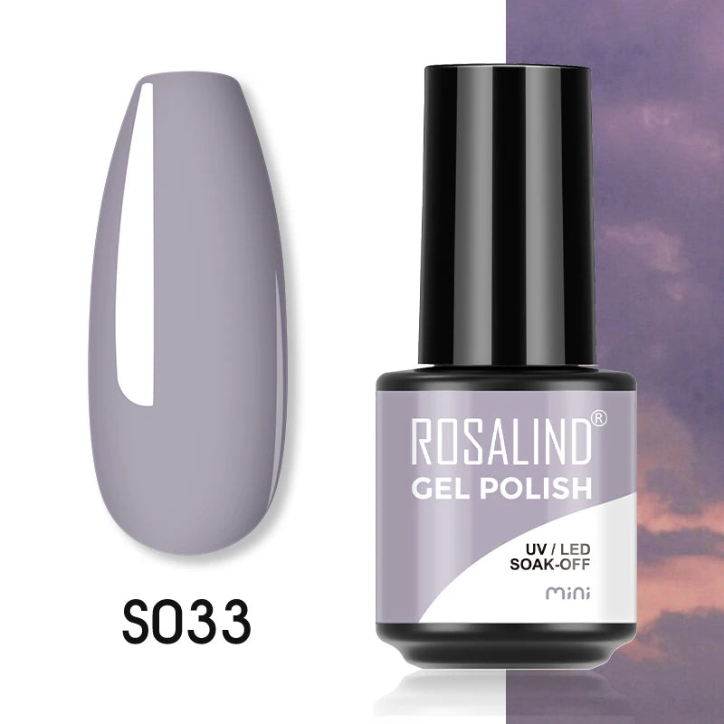 ROSALIND Red Series UV Nail Gel Hybrid Varnish Semi Permanent For Manicure Art Nail Polish Matt Base Top Coat Gel Nail Polish
