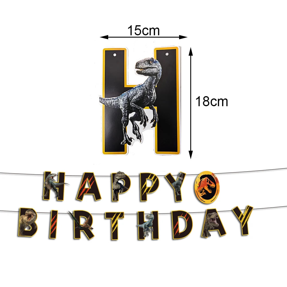 Jurassic Dinosaurier Geburtstagsparty liefert Dinosaurier Einweggeschirr Teller Tasse Serviette für Dinosaurier-Themen Party Kinder Jahre.