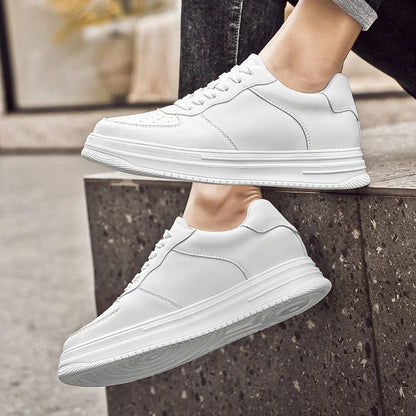 Man Lift Sneakers Men Booster Shoes Elevator  Height Increase Insole 6cm Leisure Fashion Sports  Plus Size 36-43.