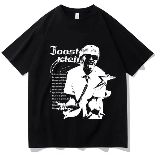 Joost Klein T-Shirt Joost Klein High Quality Cotton EU Size T Shirt Merch Gift for Fan Unisex Hip Hop Fashion Casual T-Shirts.