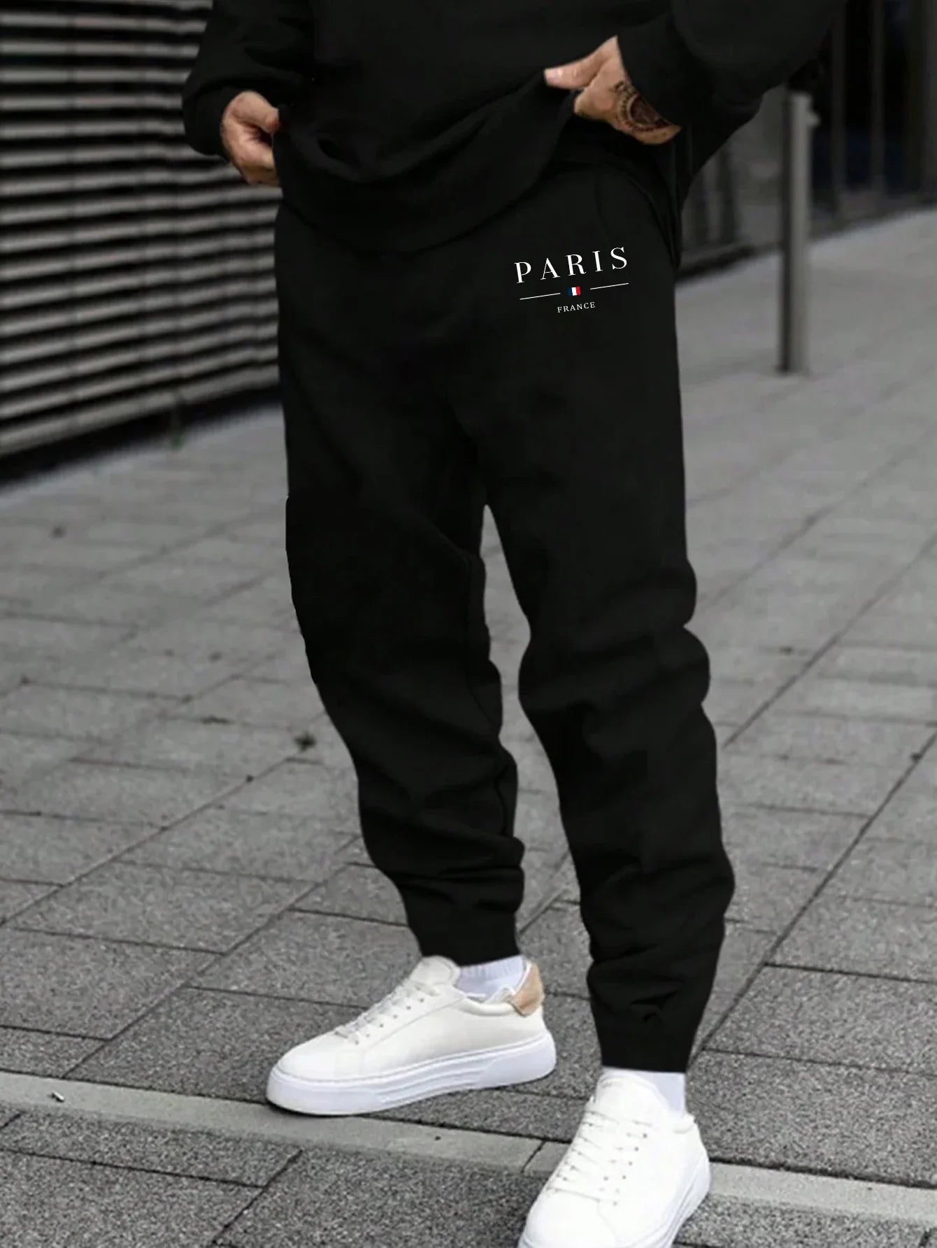 Mens Tracksuit Letter Print Single Piece O Neck Sweatshirt Sweatpants Daily Casual Office Man Clothing Sports Jogging Streetwear.