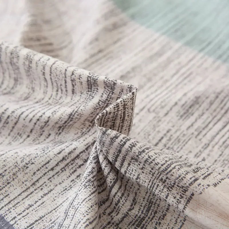 WASART Fully enclosed with zipper mattress protector cover geometric printed baby couple single double bed sheet protection pad.