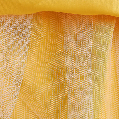 Gelbes ärmelloses Kinder leistungs kleid Bogens chwanz kleid Prinzessin kleid für 3y bis 12y Geburtstags feier kleidung.
