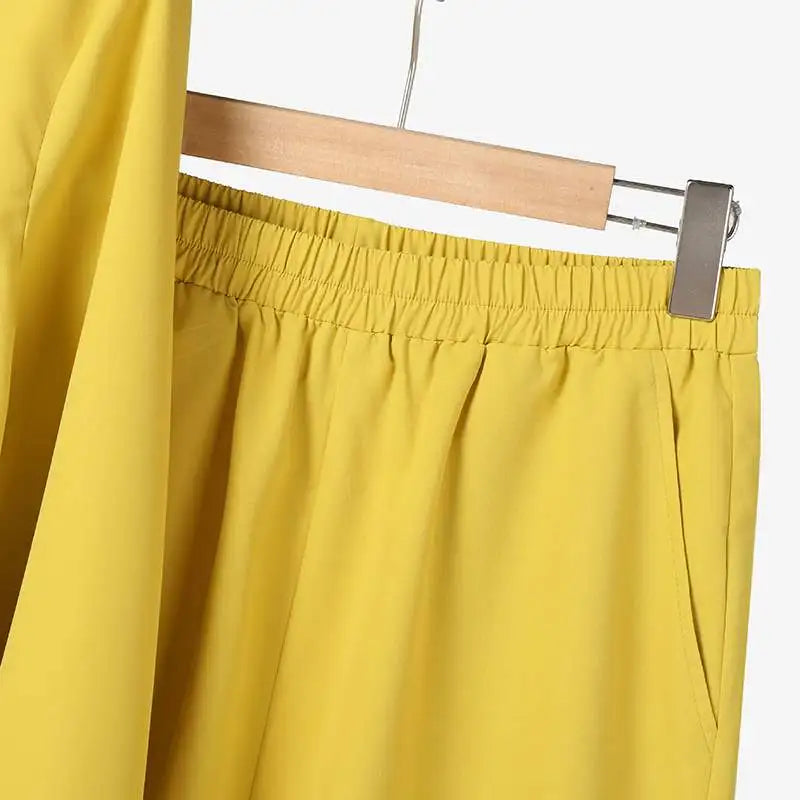 Elegant Autumn Women Matching Sets Long Sleeve Shirt Wide Leg Pants ZANZEA Casual Solid OL Work Suit Tracksuits Holiday Outfits