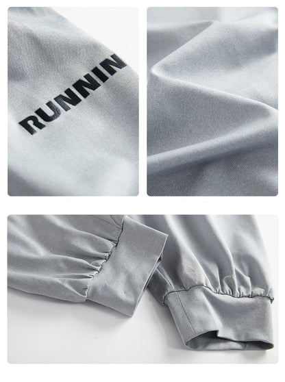 DRUR 2pcs Running Set Women Tracksuit Lightweight Loose Long Sleeve Sport Shirt Pants Sets 2 Piece Sportswear Outfit Gym Clothes