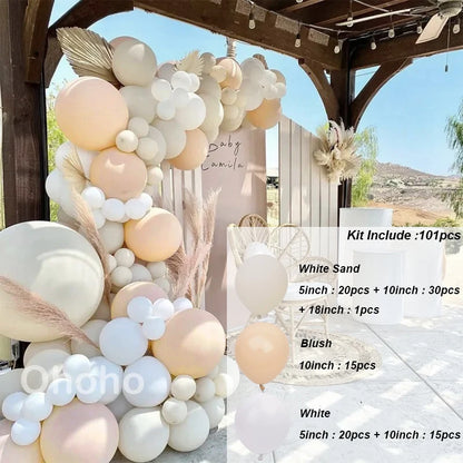 Kaffeebraun Beige Ballon Girlande Bogen Kit Oh Babyparty Dekoration Rustikale Hochzeit Kindergeburtstag Party Taufe Taufe