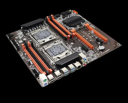 SOYO NEW X99 Dual CPU Motherboard Kit lntel Xeon E5 2680 V4&DDR4 64GB (4*16GB) LGA2011-3 M.2 NVME for Desktop Gaming Computer.