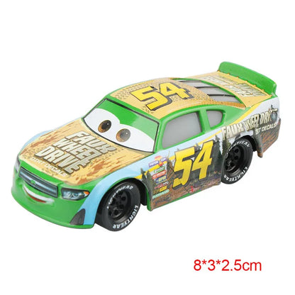 Disney Pixar Cars 2 3 Lightning McQueen Div Fritte Frank Mater Chick Hicks 1:55 Diecast Vehicle Metal Toy Car Kid Birthday Gift