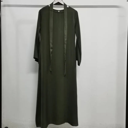 (No Scarf) Ramadan Eid Abaya Damen Dubai Luxury Kebaya Muslim Abayas Women Kaftan Long Dress Islam Dresses Caftan 9 Colors S-2XL.
