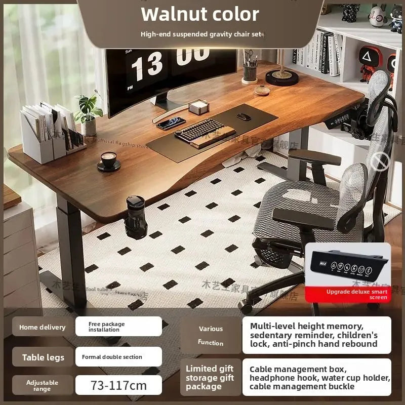 Elektrischer höhenverstellbarer intelligenter Stehschreibtisch, Computer-Workstation, Heimbüro, Gaming-Tisch, Arbeitszimmer, Schreibtisch, Desktop-Computer