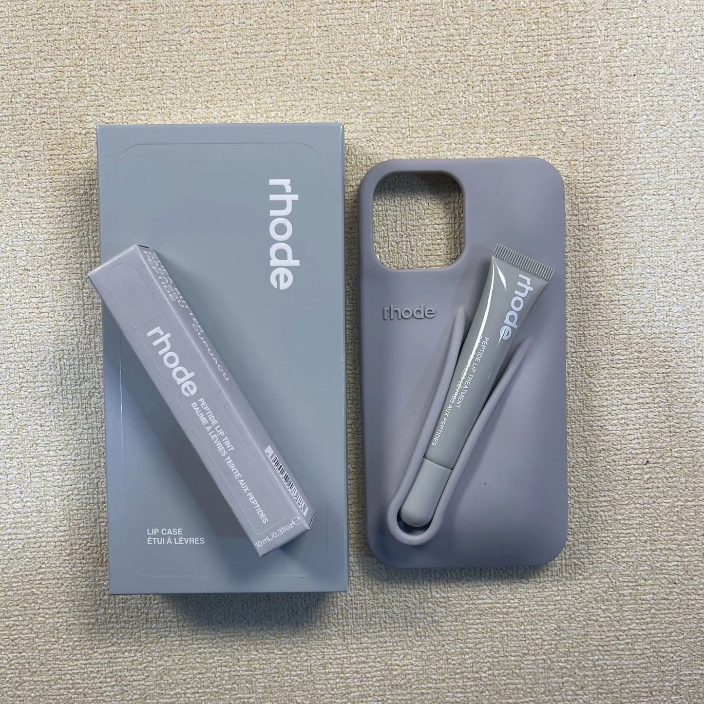 With Lip Gloss Full Set Case for IPhone 17/16/15/14/15/14/13/12/11Pro Max Plus Air Lipstick Silicone Toast Espresso Ribbon Box.