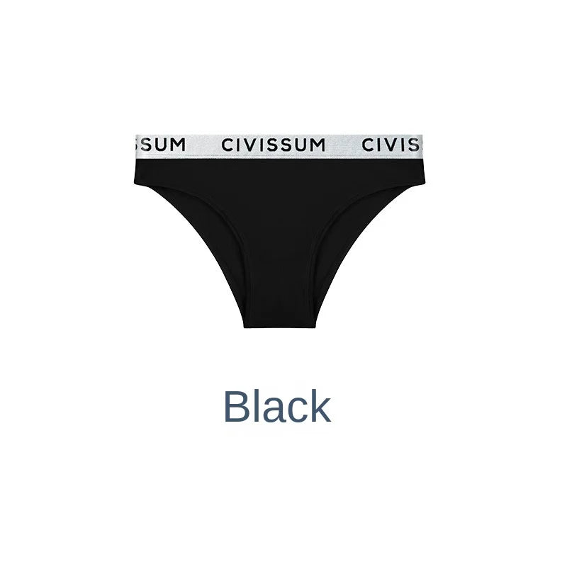 Jacquard Women's Panties Cotton Women'S Low Rise Underwear Students Solid Color Half Hip Classic Basic Female Briefs.