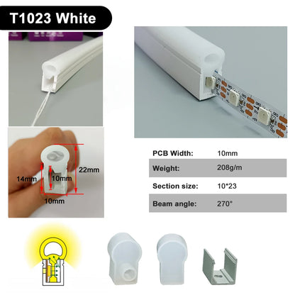 IP67 Waterproof Led Neon Silicone Flexible Light Tube Suitable for 5mm 8mm 10mm 12mm PCB WS2812B WS2811 5050 RGB Light Strip