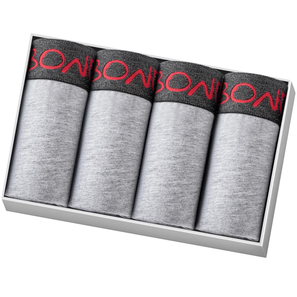 4 stücke Mann Unterwäsche Baumwolle Boxer Shorts Sexy Unterhosen Slip Herren Boxershorts männer Höschen Pack Marke