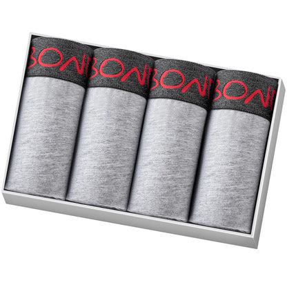 4 stücke Mann Unterwäsche Baumwolle Boxer Shorts Sexy Unterhosen Slip Herren Boxershorts männer Höschen Pack Marke