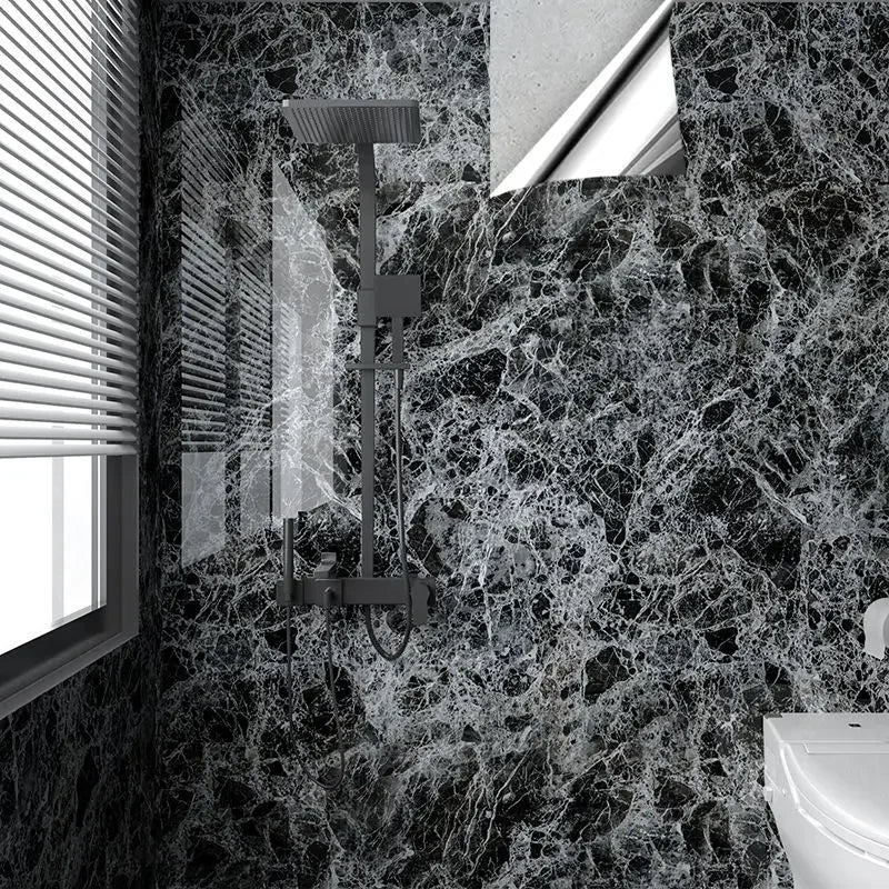 80CM Marble Self Adhesive Waterproof Wallpaper for Bathroom Wall Deocr Kitchen Oil Proof Mould-Proof Wall Stickers Home Decor