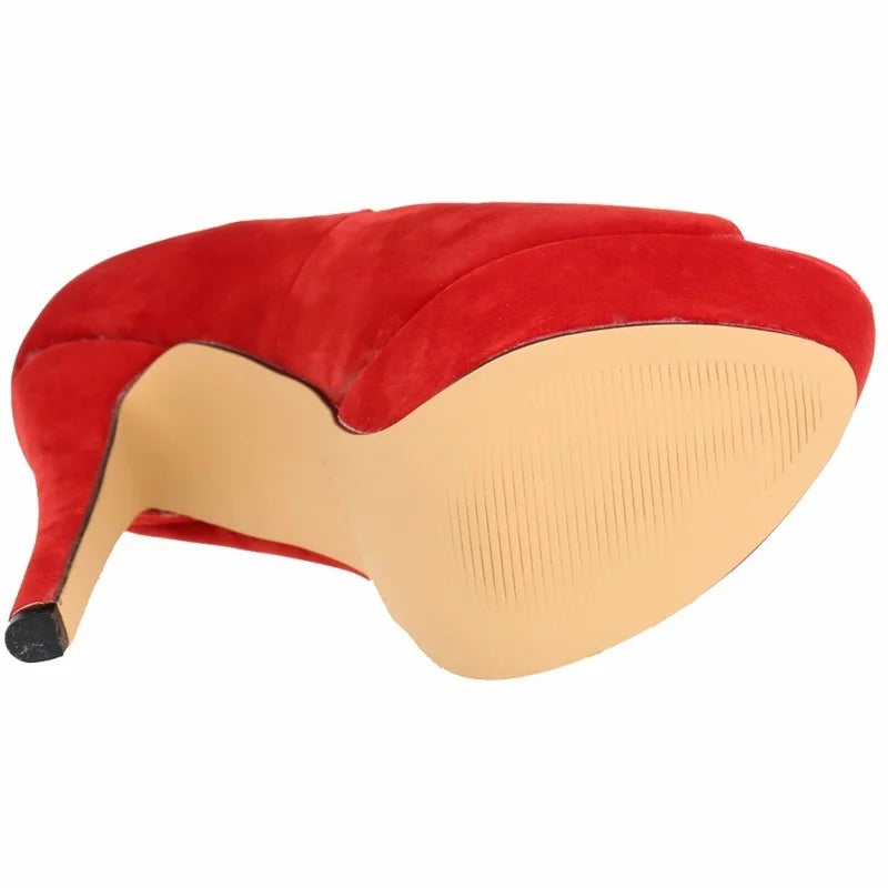 Men's Platform High Heels 14cm Cross-dresser Unisex Drag Queen Sandals Sexy Peep Toe Ankle Strap Stilettos Pumps Party Shoes.