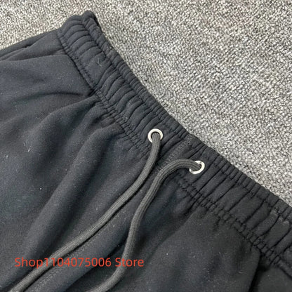 Pepe Studio Fleece-Lined Elastic Waist Jogger Pants Winter Warm Soft Loose Fit Sweatpants with Drawstring for Women Men.