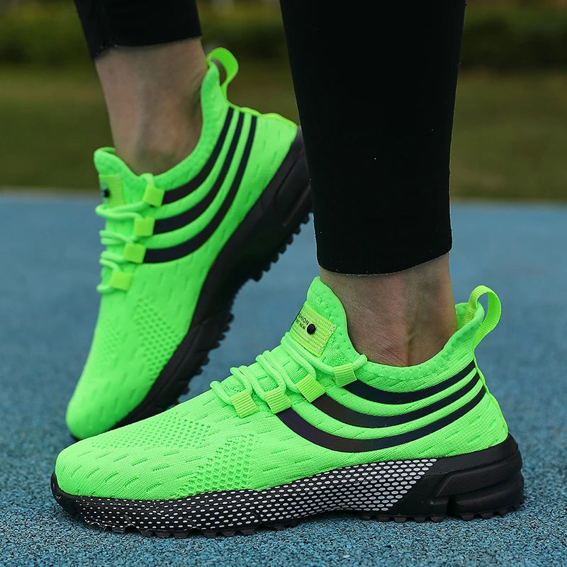 Brand Sports Shoes Breathable Mesh Running Shoes Men's Shock-absorbing Cushion Sports And Leisure Shoes Sneakers For Sale