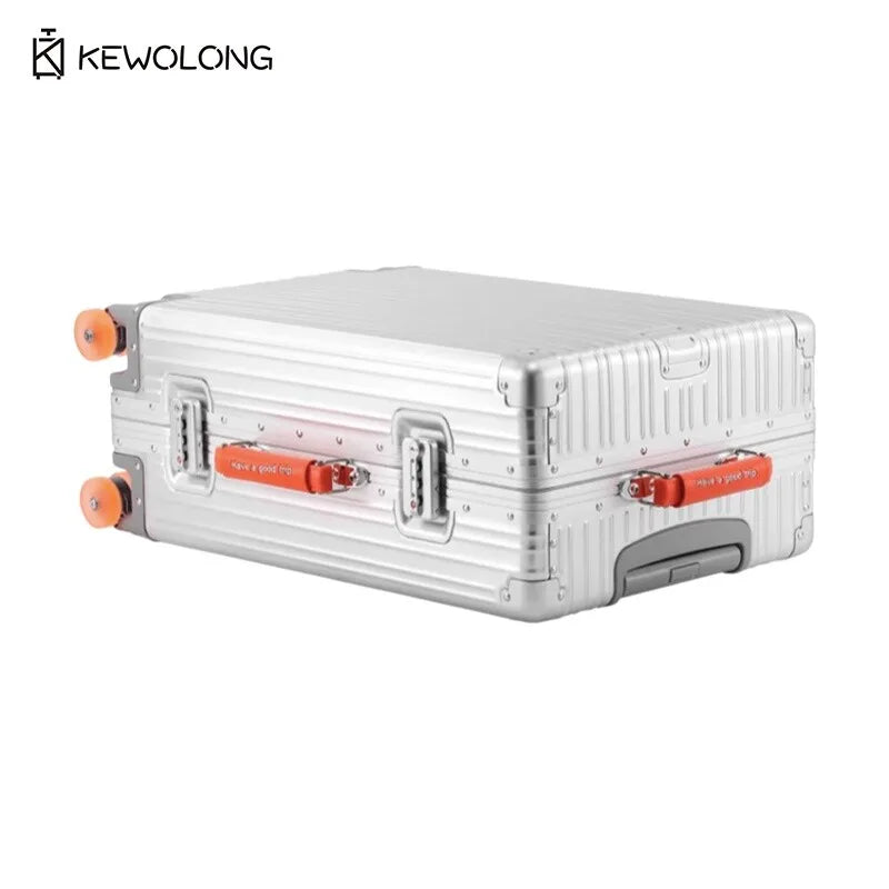 Vollaluminium-Magnesium-Legierungskoffer 20 29 Zoll – langlebiges Einscheckgepäck aus Metall mit TSA-Schloss, Handgepäck mit großer Kapazität.