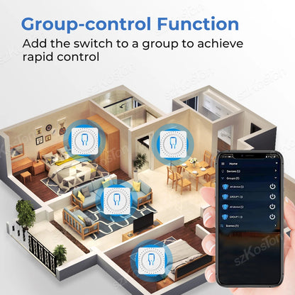 16A Tuya WiFi Smart Switch Modul Smart Home 2CH MiNi DIY Licht Breaker Timer Sprachsteuerung Funktioniert mit Alexa Google Hause.