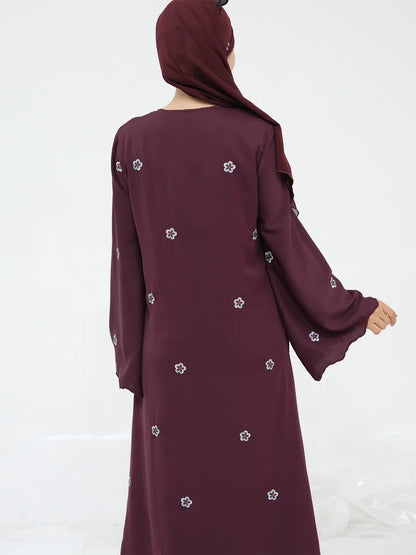 Muslim Women Dubai Abaya Luxury Embroidery With Hijab Long Dress Kimono Cardigan Kaftan Robe Femme Islamic Clothing Kebaya.
