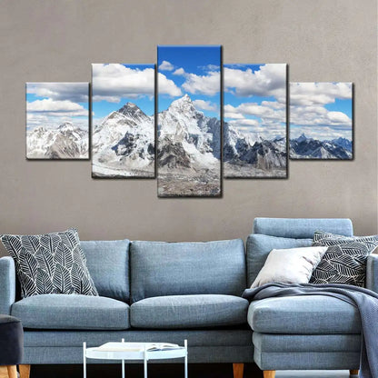 Landscape Canvas Posters Home Decor 5 Pieces Natural Lake Paintings Wall Art Scenery Pictures Modular Living Room Decor Unframed.