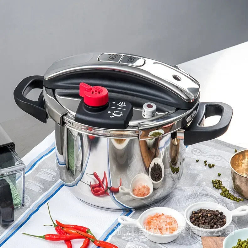 MOEYE 4/6L Pressure Cooker Multifunctional Pressure-Limited Explosion-proof Pressure Cooker Stainless Steel Kitchen Pressure Pot.