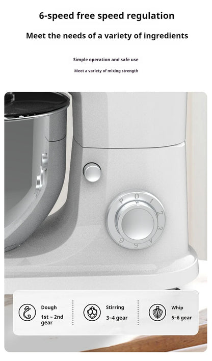 10L Chef machine and noodle machine, stainless steel bowl, high-power egg beater, noodle mixer, egg beater.