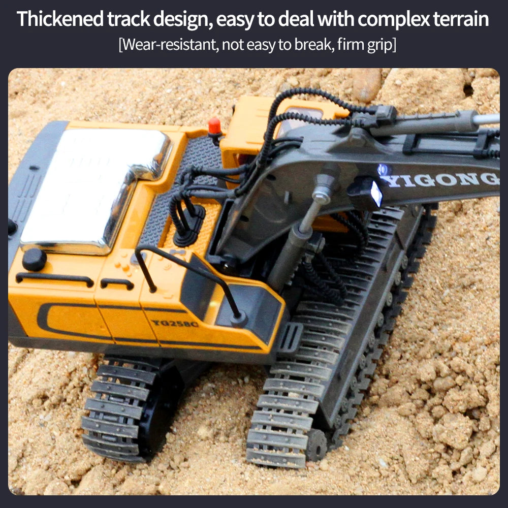 Teeggi 1:20 RC Excavator Car Children Toys 2.4G Remote Control Dump Truck Car Bulldozer Toy Radio Electric Car For Children Gift.
