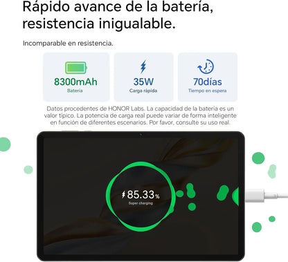 HONOR Pad X9a 11.5 Inches, 120Hz 2.5K Display, 6GB/128GB WiFi, 8300mAh Battery Tablet without Charger Qualcomm Snapdragon 685.