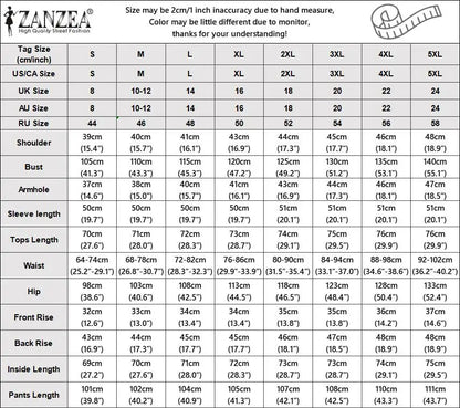 ZANZEA Fashion Women Casual Trousers Suits 2PCS Autumn Long Sleeve Blouse Solid Wide Leg Pants Sets Loose Work Tracksuit Outifit.