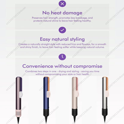 Professional 2 IN 1 Hair Straightener Hair Dryer Heat-Up Hair Flat Iron Negative Ion Iron Long-Lasting Styling Tool wet and dry