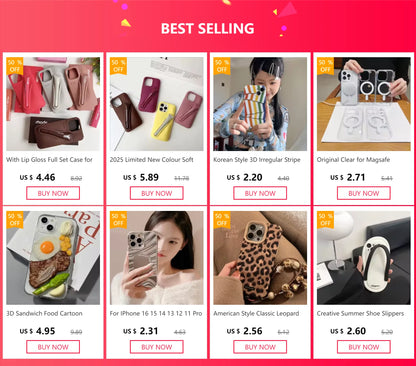 With Lip Gloss Full Set Case for IPhone 17/16/15/14/15/14/13/12/11Pro Max Plus Air Lipstick Silicone Toast Espresso Ribbon Box.