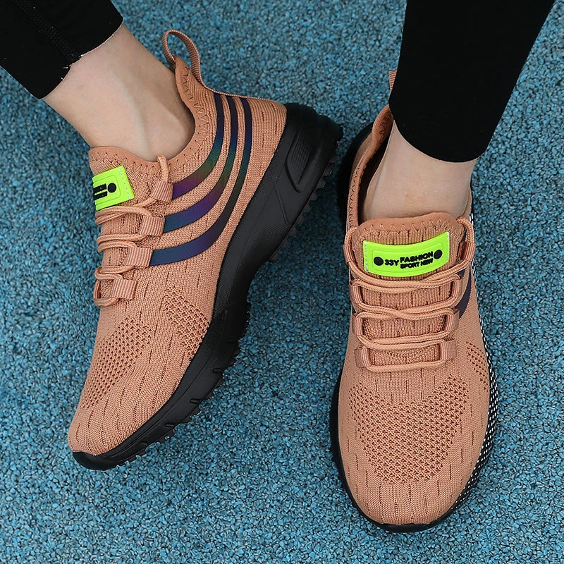 Brand Sports Shoes Breathable Mesh Running Shoes Men's Shock-absorbing Cushion Sports And Leisure Shoes Sneakers For Sale