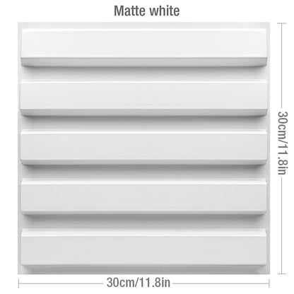 12 Pcs Decorative 3D Wall Panel Diamond Design Matt White Wallpaper Mural Tile-Panel-Mold 3D wall sticker bathroom kitchen 30cm