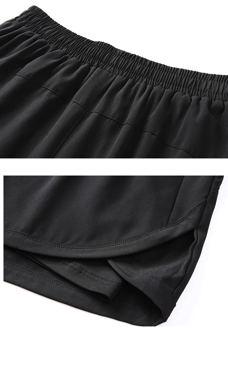 Yoga Short Pants Women Double Design Short Lightweight Comfortable Quick Dry Breathable Fitness Sport Anti-exposure Shorts Pants