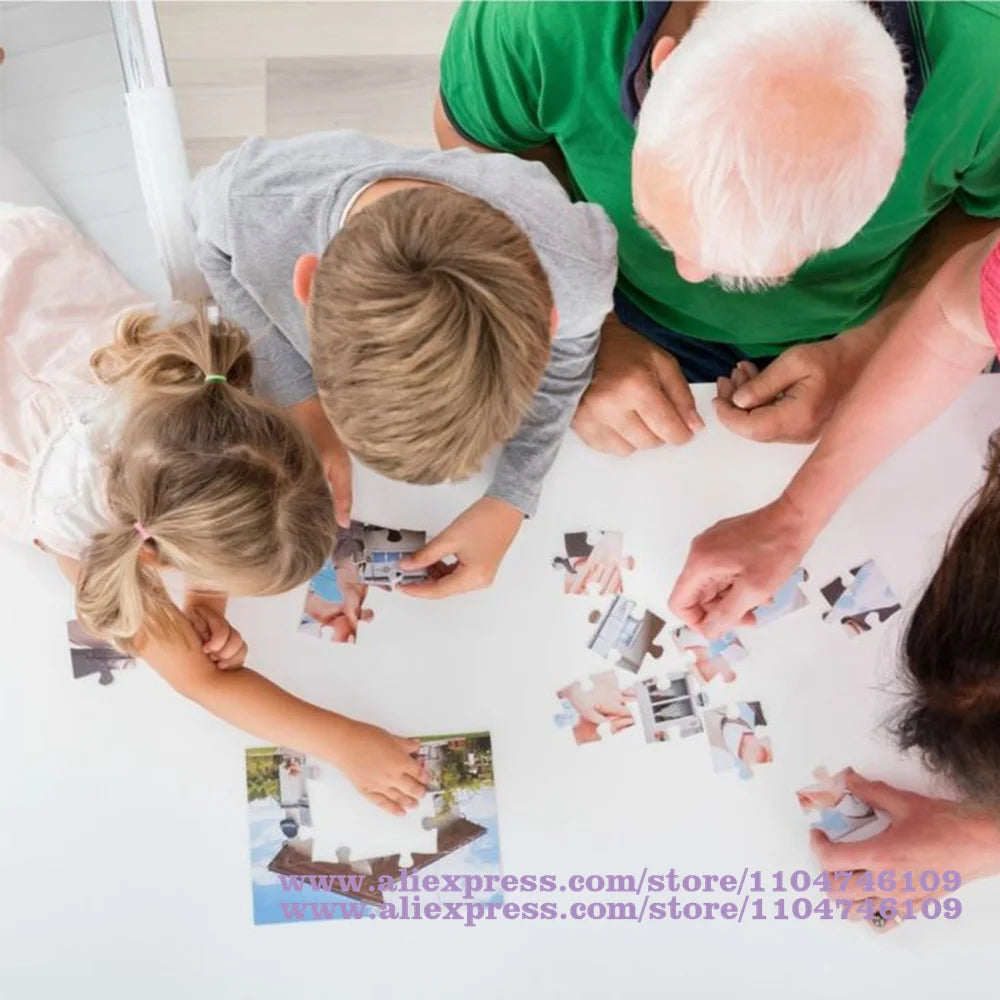 Disney Princess Puzzle Elsa Ariel Snow White Jigsaw Puzzles for Girl Children's Educational Toys Diy Gift108/200/300/500/1000Pcs.