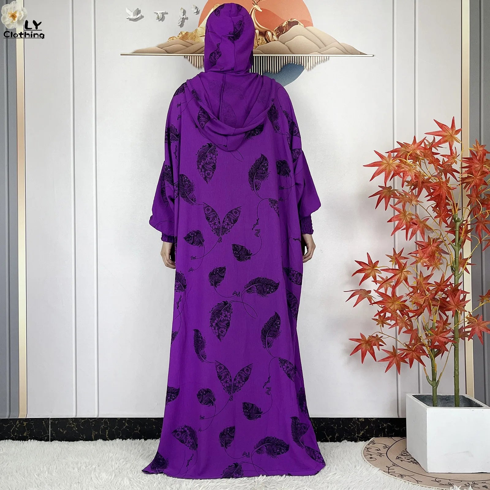 2025Hot Sales New Ramadan Muslim Double Hat Women Abaya Prayer Garment Islam Turkey Arabic Femme Abaya Prayer Kaftan Loose Robes.