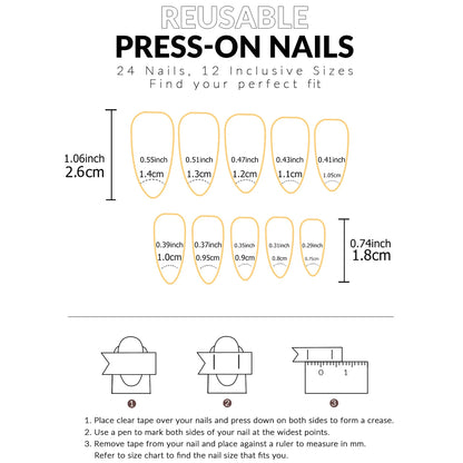 ARTAUG 24PCS Short Press On Nails Square Pink Fingertip White French Trim Press On Nails Full Cover Fake Nails Set Nail