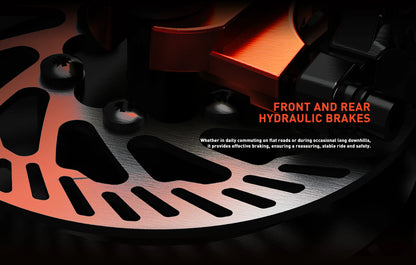 JOYOR T10 Adult Electric Scooter 1000W*2 Motor 60V18AH Battery Off-Road Escooter 10" Off-Road Tire Foldable E-Scooter.