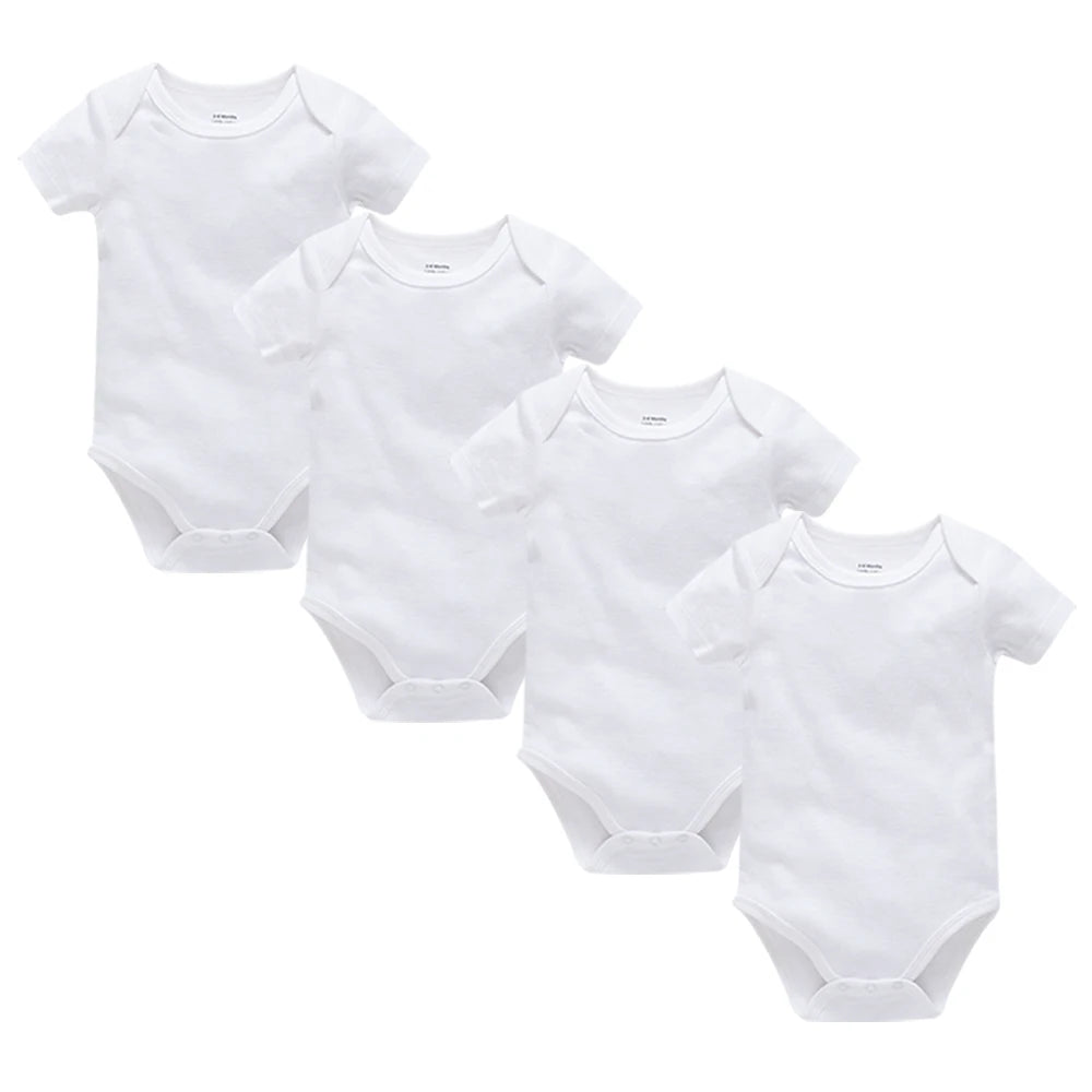 2/3/4/5/6 Teile/satz Blank Baby Body Weiß Neugeborenen Strampler 100% Baumwolle Kinder Overall Kurzarm Baby Kleidung Set Für 0-24M.